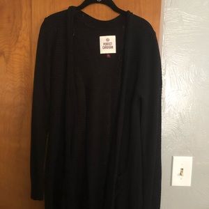 Black cardigan